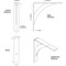 Ekena Millwork Legacy Steel Bracket, White Primer 2"W x 12"D x 12"H BKTM02X12X12LEPWH - alternate 4